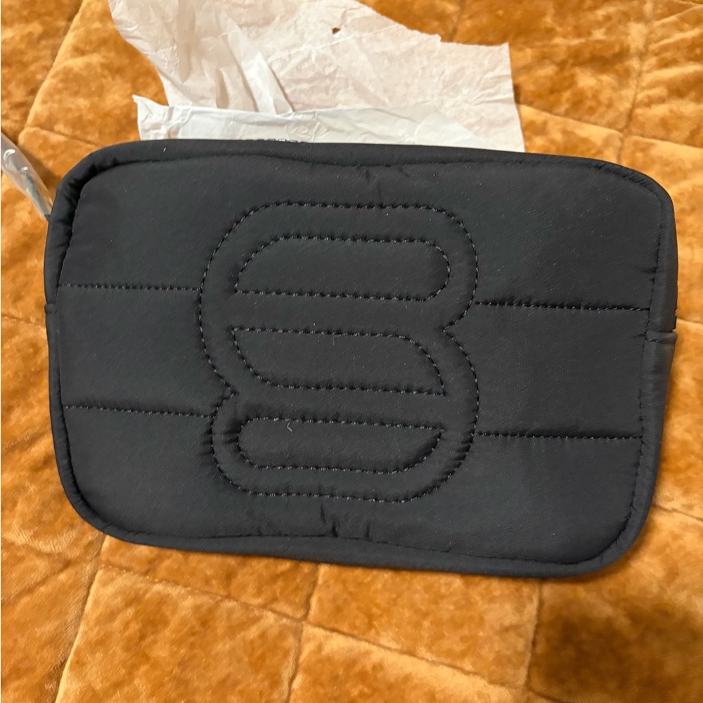 Aritzia Super Puff Quilted Black Pouch NWT